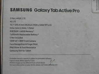 Samsung Galaxy Tab Active Pro 10,1 LTE -orginal pero,obal,kr - 2