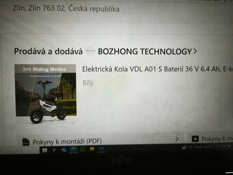 Prodám skládací malé lehké elektrokolo - nové - 2