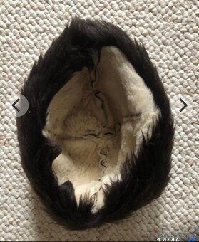 Dámský kožich s koženou čepici - 2