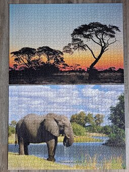 Puzzle 2x 1000 Afrika - 2