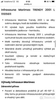 Infrasauna Marimex Trendy 2001L - 2