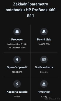 HP ProBook 460 G11 + 3 roky ONSITE servis - 2