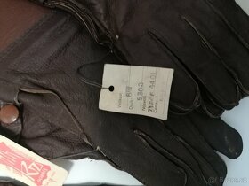 Kožené rukavice na motorku retro Top. - 2
