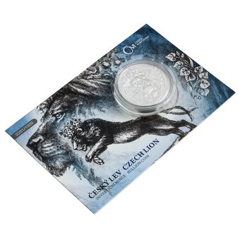 Stříbrná 2 OZ investiční mince Český lev 2024, ČÍSLOVANÁ - 2