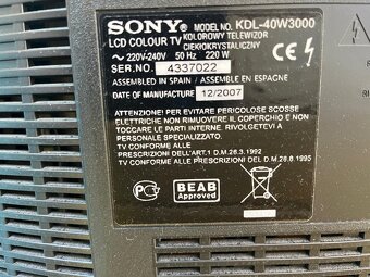 Prodám TV SONY - 2