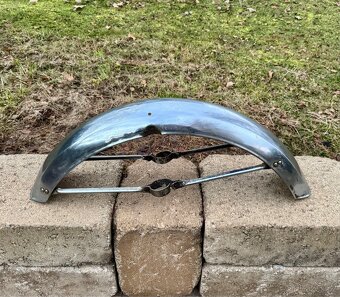 Jawa 350 634 638 - přední blatník chrom - 2