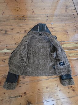 Dámská zimní bunda velikost M - tmavě hnědá. - 2