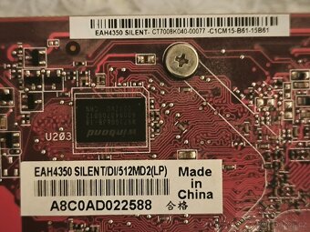 grafická karta Asus EAH4350 SILENT/DI/512MD2 - záruka - 2