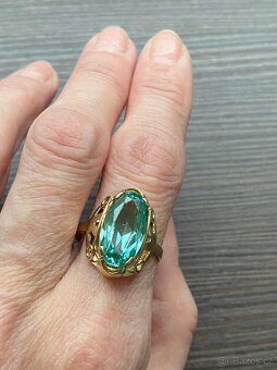 Zlatý dámský prsten - 2