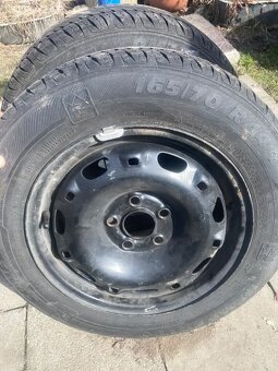 165x70 r14 Pneu +disky - 2