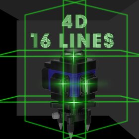 Poslední-Multifunkční 4D laser 16 čar 360° samonivelační - 2