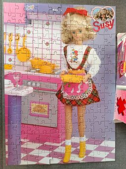 Puzzle retro Barbie BONAPARTE-160 dílků -KOMPLETNÍ - 2