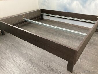 IKEA OPPLAND manželská postel 160x200 s čalouněným čelem - 2