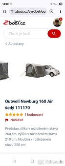 Předstan VW T4,5,6,7,Outwell Newburg 160 Air - 2