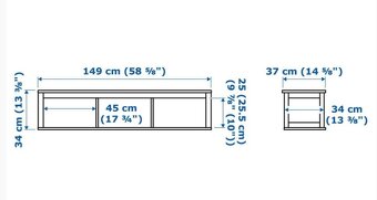 Policový díl Ikea Hemnes - 2