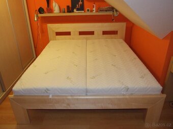Nová 4 cm javorová postel, nosnost 600 kg, Odvezu a smontuji - 2