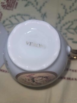 porcelánové šálky s podšálky VERONI -pozůstalost - 2