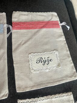 lněné látkové pytlíčky,sáčky na potraviny - 2