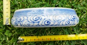 keramika - popelník MODRÁ KRESBA - 2