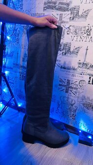 Semišové kozačky - 2