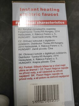 Ohřívací kohoutek s digitálním ovládáním - 2