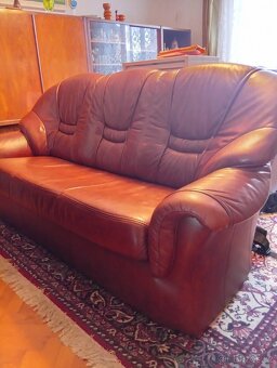 luxusní kožená sedací souprava - 2