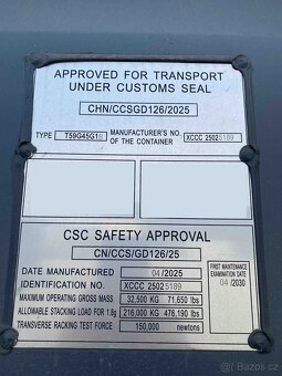 12m kontejner (40') High Cube – velmi dobrý stav - 2