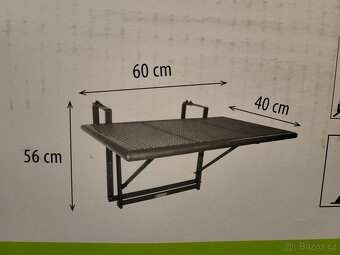 Závěsný stolek na balkon - 2