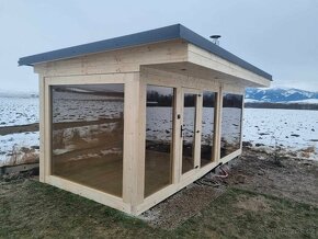 Exterierová fínska sauna s odpočivarňou - 2