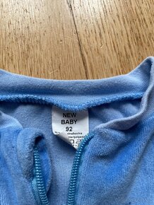 Semišová hebká bunda na zip New baby vel. 92 - 2