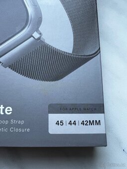 UNIQ Dante ocelový řemínek Apple Watch 46/45/44/42mm grafit - 2