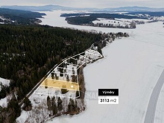 Stavební pozemek Frýdava, Lipno – 3 113 m² - 2