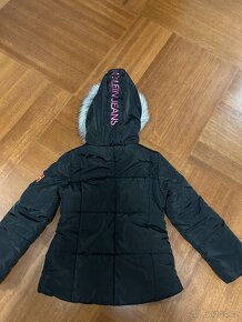 Černá zimní bunda 6 let Calvin Klein Jeans - 2
