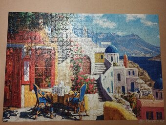 Puzzle Castorland 1000 kusů, středomořská vesnice - 2