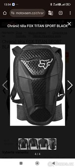 Chránič těla FOX TITAN SPORT BLACK XL - 2