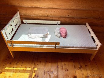 Dětská postel IKEA Kritter 70x160, včetně matrace a prostěra - 2