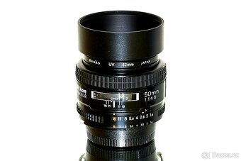 Nikon AF Nikkor 50mm 1,4D Japan + UV filtr TOP STAV - 2