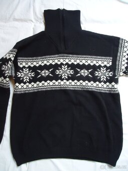 Teplý vlněný svetr Poolman, vel. XL, scandinávský vzor - 2