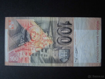 Slovenské bankovky 1993 - 2008 "100Sk" - 2