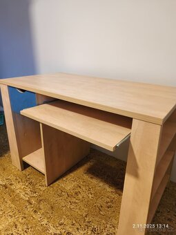 Psací stůl + policový regál - 2