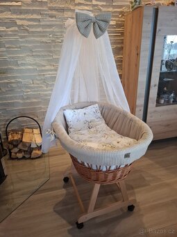 Proutěný košík pro miminko - 2