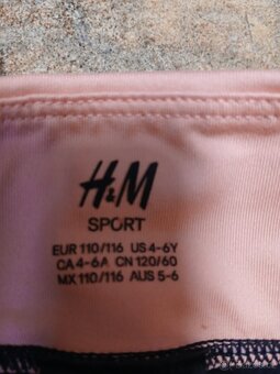 Sportovní legíny H&M, vel. 110/116 - 2