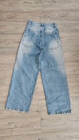 Džíny baggy s roztrháním vel. XS - BERSHKA - 2