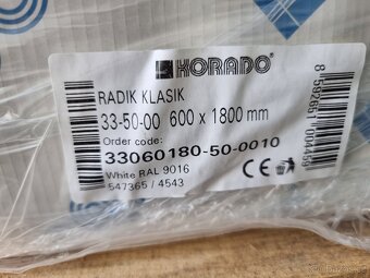 Nový radiátor Korado - Radik Klasik 33-50-00, 33 600 x 1800 - 2