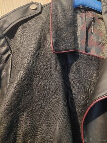 Bunda kožená křivák Desigual - 2