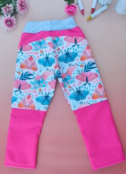 LETNÍ Softshellové kalhoty motýlci vel.98 - 2