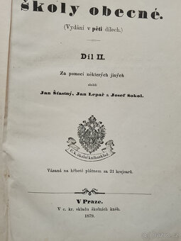 Čítanka školy obecné - 2. díl "1879" - 2