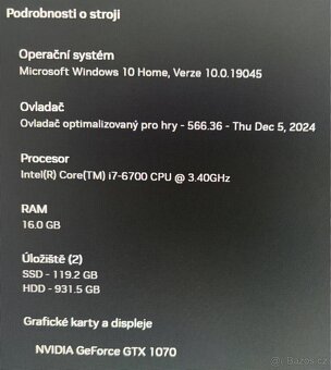 Herní pc gtx 1070 - 2