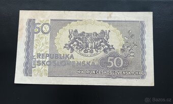 50kčs bez data 1945 Štefánik - Neperforovaná - 2