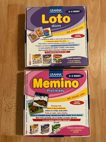 Karetní hra Loto a hra Protiklady - 2